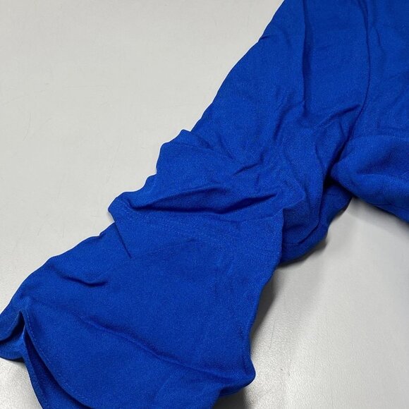 NEW REISS Women's Cora Flared Sleeve Mini Shift Dress Cobalt Blue Size 6 NWT - Picture 3 of 9